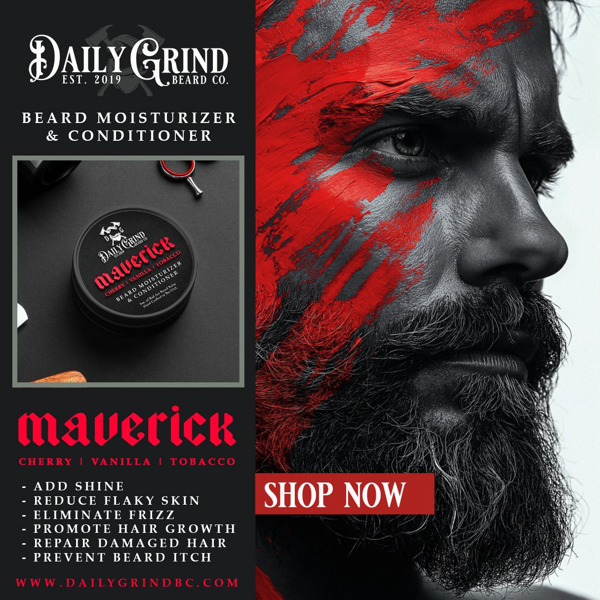 Beard Balm - Maverick Beard Moisturizer & Conditioner - Daily Grind