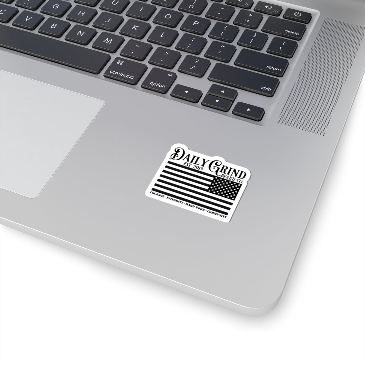 Patriotic Bumper Sticker - American Flag Decal, Daily Grind Laptop Decals, Gifts For Patriots - Daily Grind