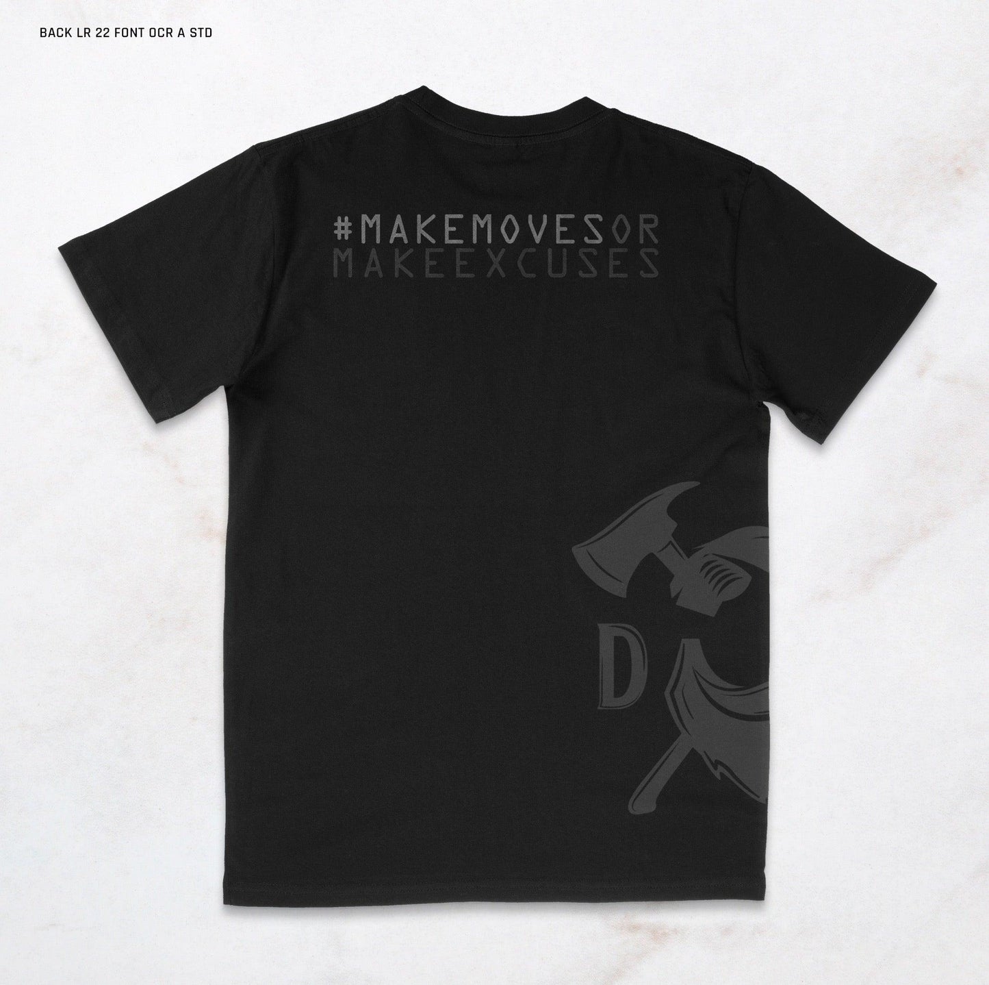 Black Tee Logo Side - Daily Grind