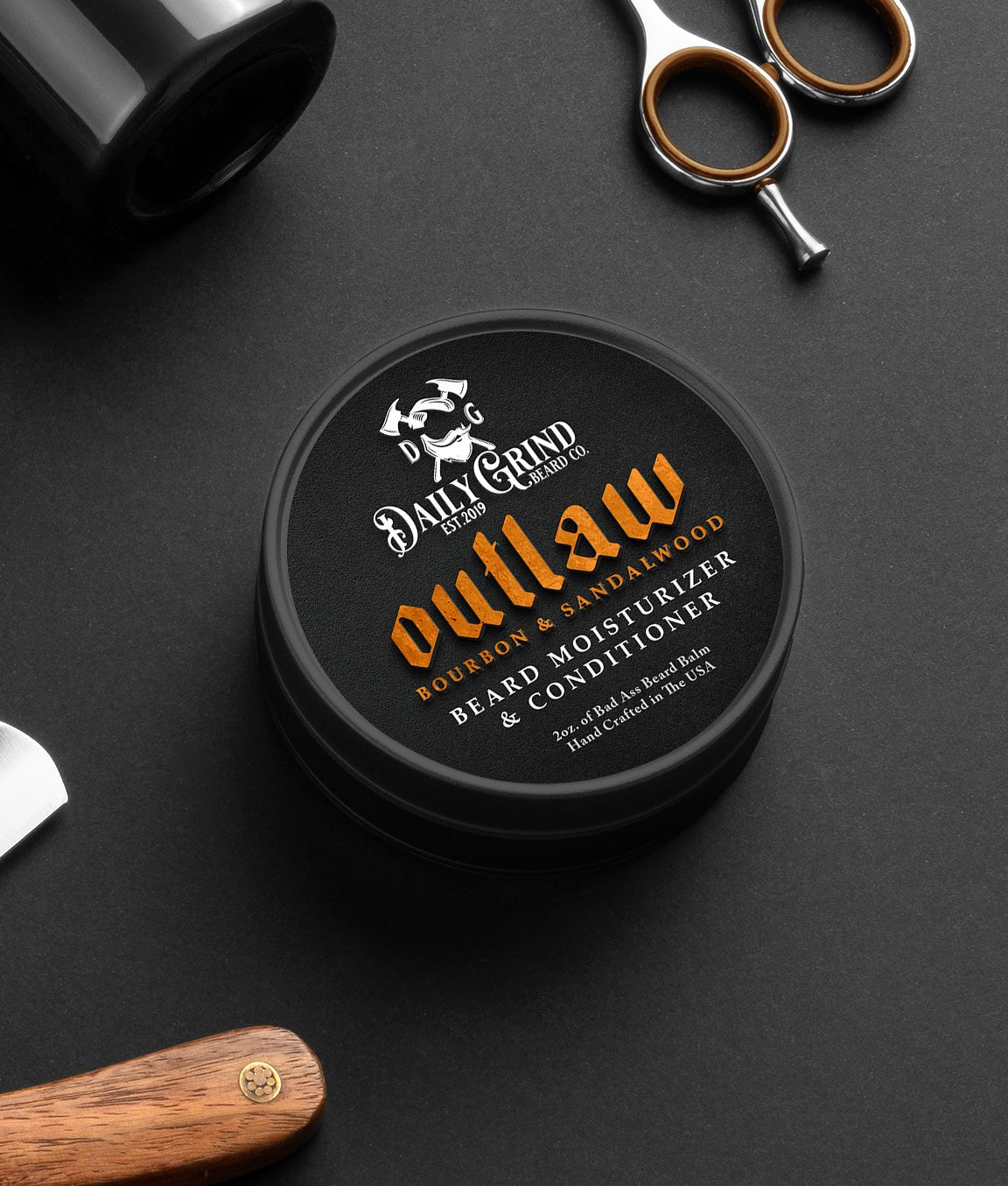 Outlaw Beard Balm, Beard Moisturizer & Conditioner - Daily Grind