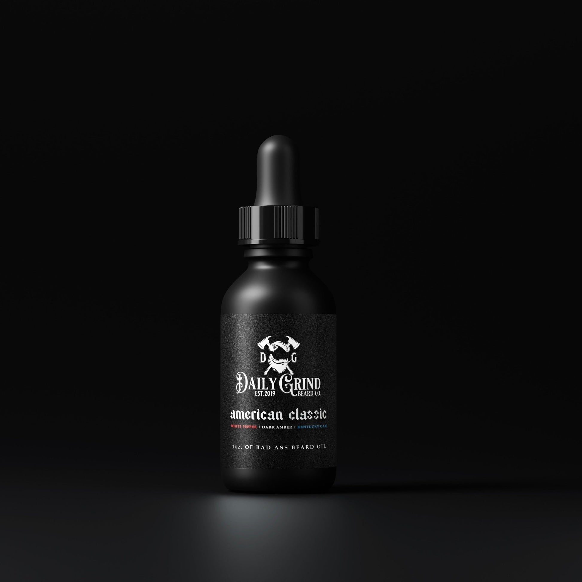 American Classic Beard Oil for Men | White Pepper, Dark Amber & Oak - Daily Grind Beard Company
