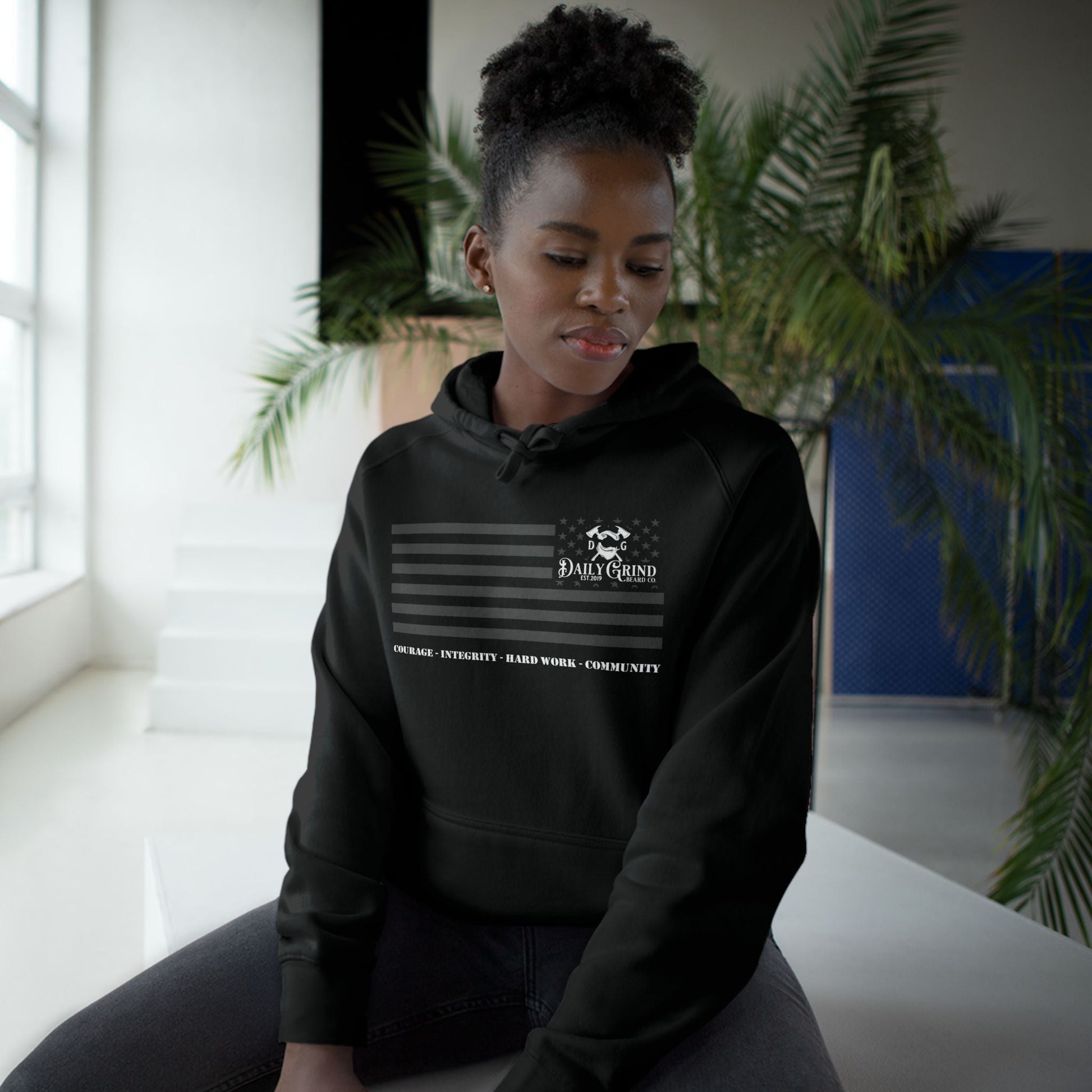 Black Unisex Hoodie - Daily Grind