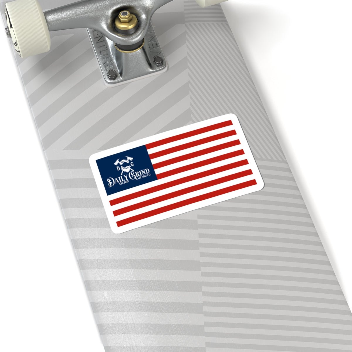 Patriotic Bumper Sticker - American Flag Decal, Daily Grind Laptop Decals, Gifts For Patriots - Daily Grind