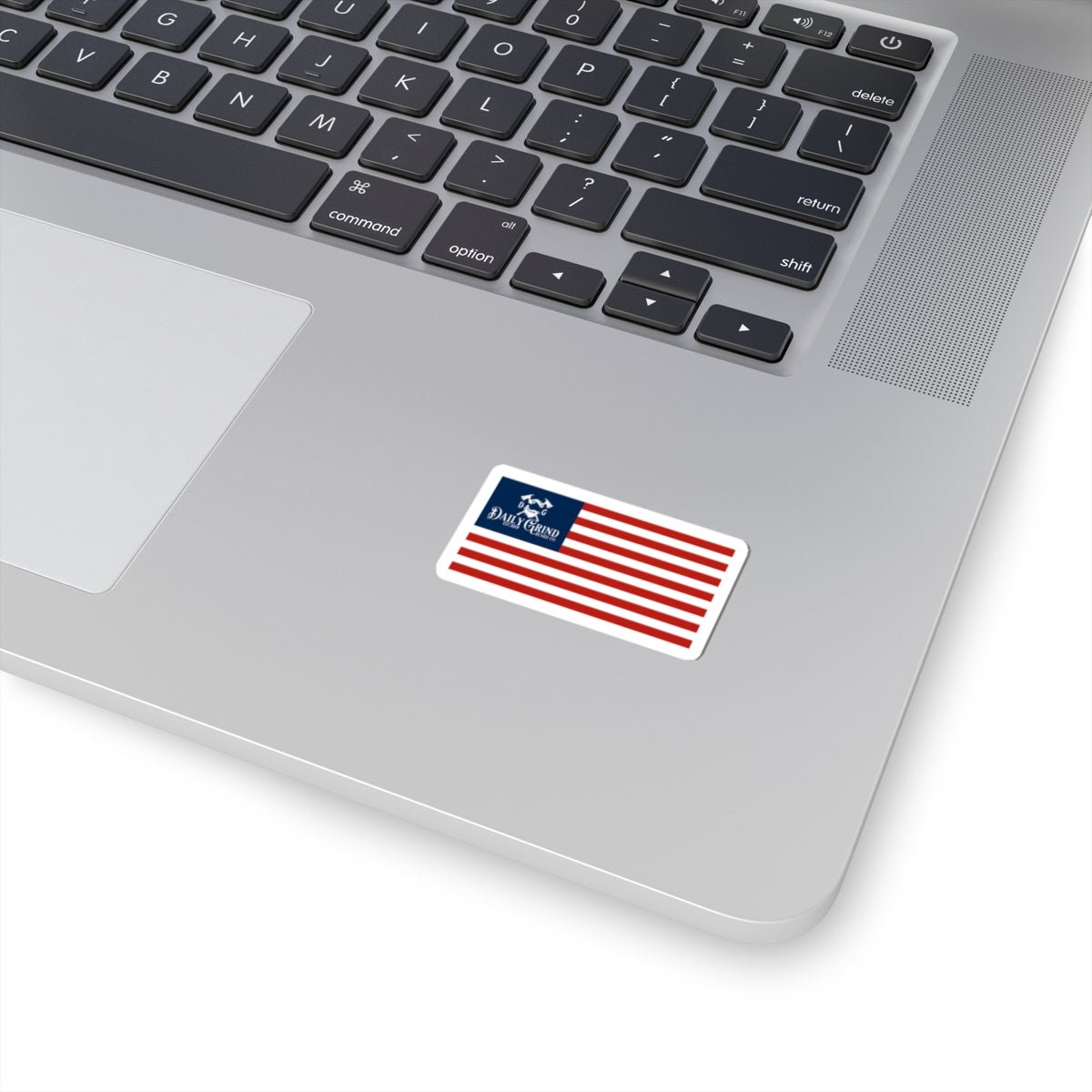 Patriotic Bumper Sticker - American Flag Decal, Daily Grind Laptop Decals, Gifts For Patriots - Daily Grind