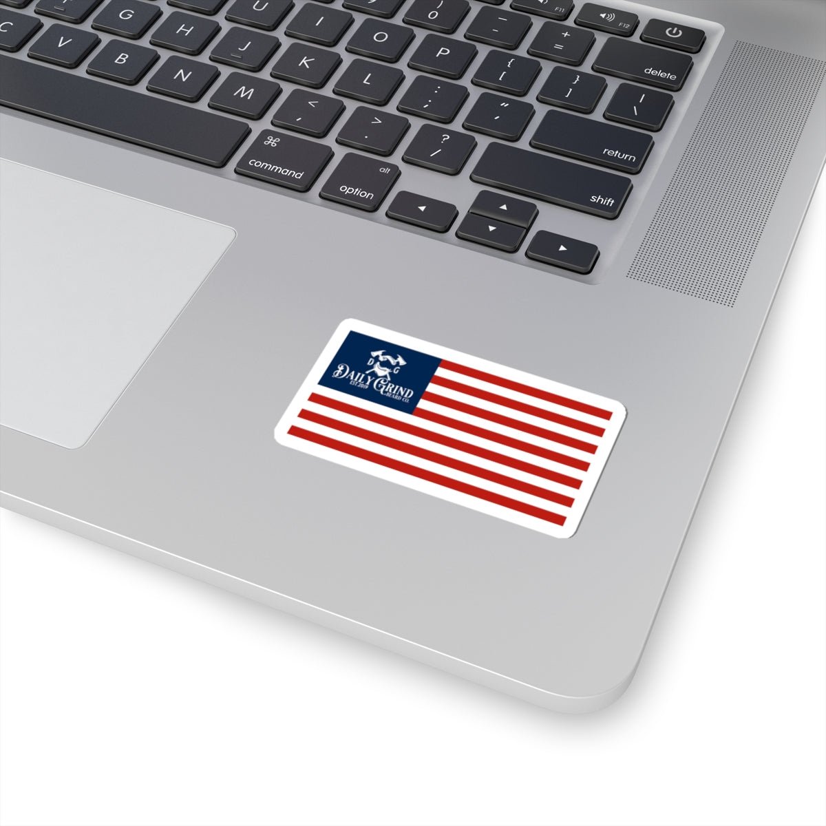 Patriotic Bumper Sticker - American Flag Decal, Daily Grind Laptop Decals, Gifts For Patriots - Daily Grind