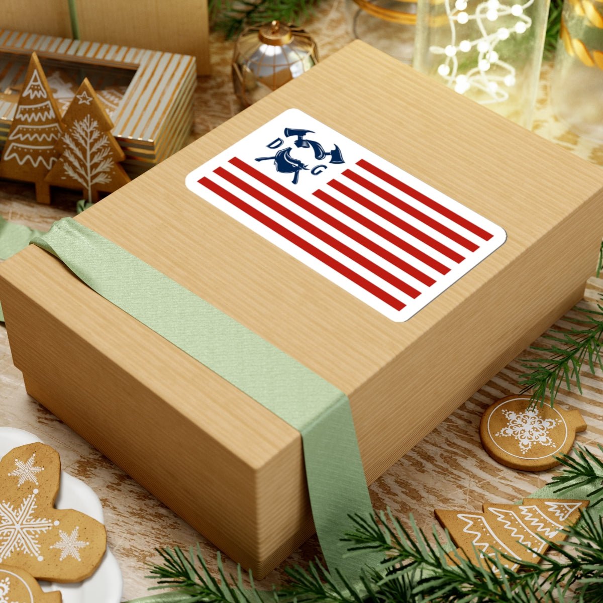 Patriotic Bumper Sticker - American Flag Decal, Daily Grind Laptop Decals, Gifts For Veterans - Daily Grind