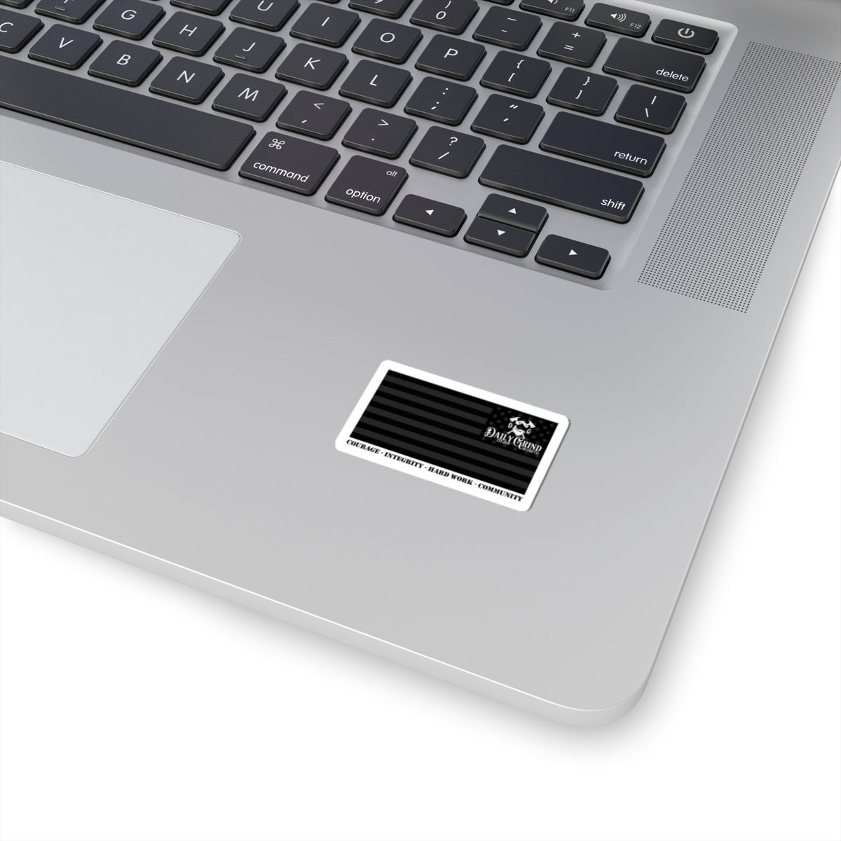 Patriotic Bumper Sticker - American Flag Decal, Daily Grind Laptop Decals, Gifts For Veterans - Daily Grind