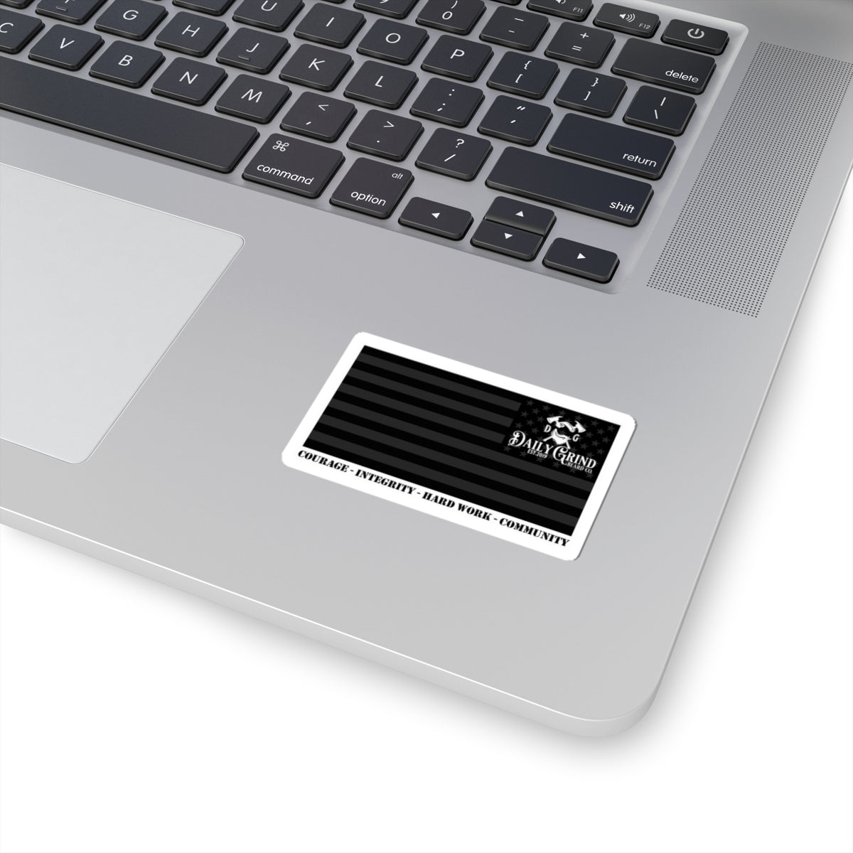 Patriotic Bumper Sticker - American Flag Decal, Daily Grind Laptop Decals, Gifts For Veterans - Daily Grind