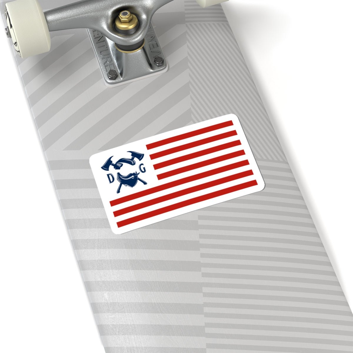 Patriotic Bumper Sticker - American Flag Decal, Daily Grind Laptop Decals, Gifts For Veterans - Daily Grind