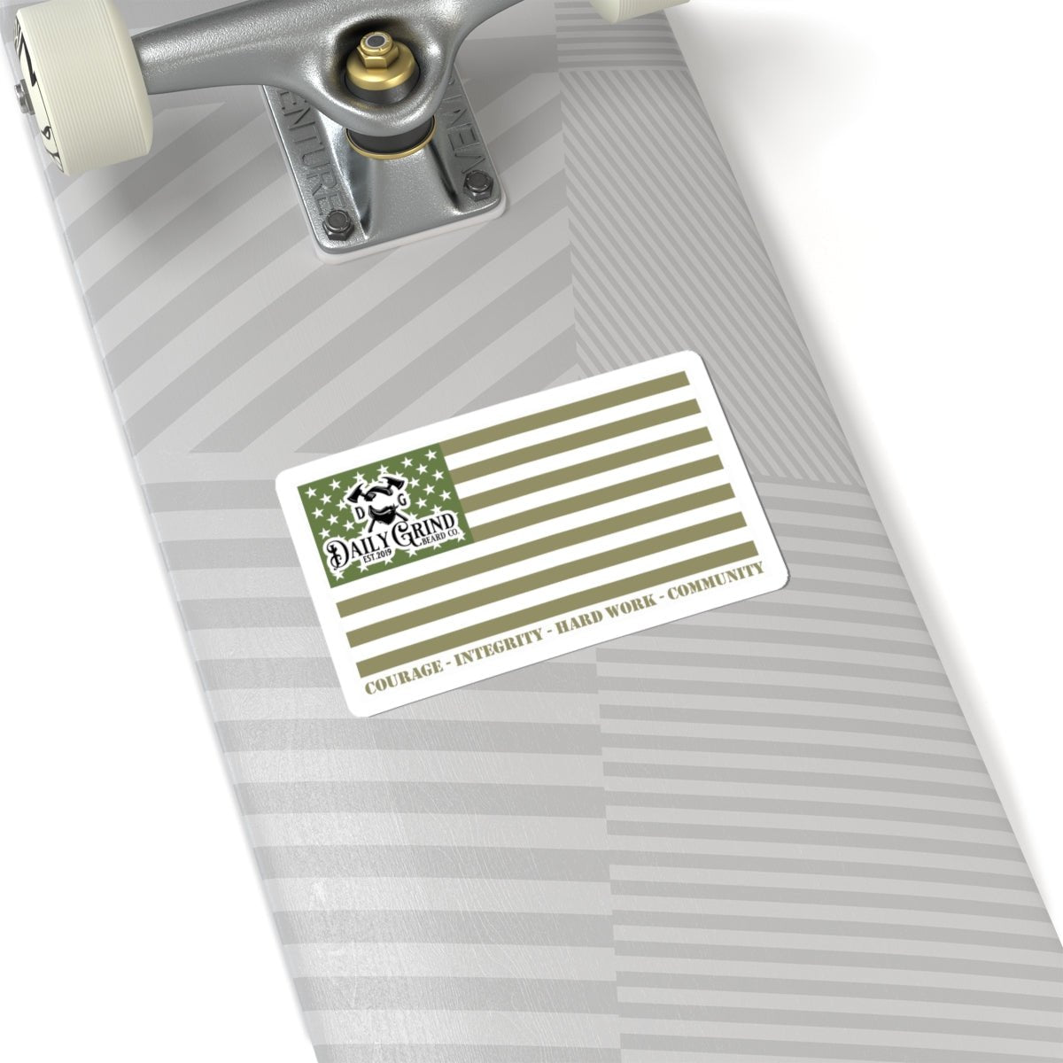 Patriotic Bumper Sticker - American Flag Decal, Gifts For Veterans - Daily Grind