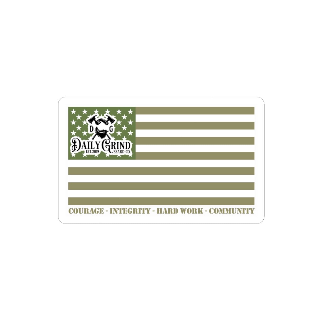 Patriotic Bumper Sticker - American Flag Decal, Gifts For Veterans - Daily Grind