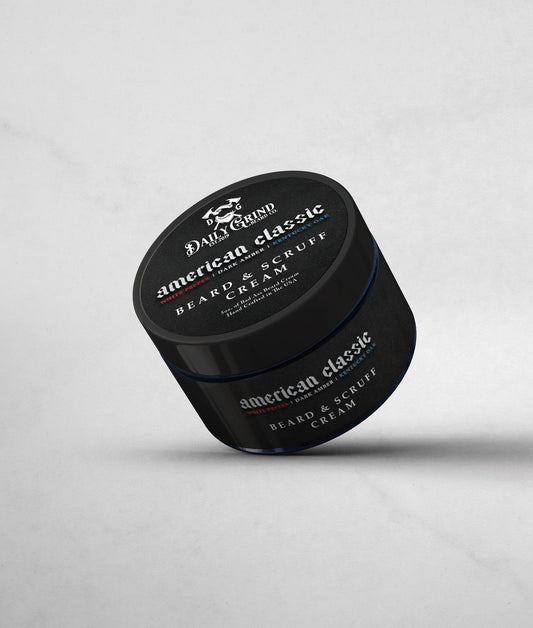 American Classic - White Pepper, Dark Amber, Kentucky Oak, Beard & Scruff Cream - Daily Grind