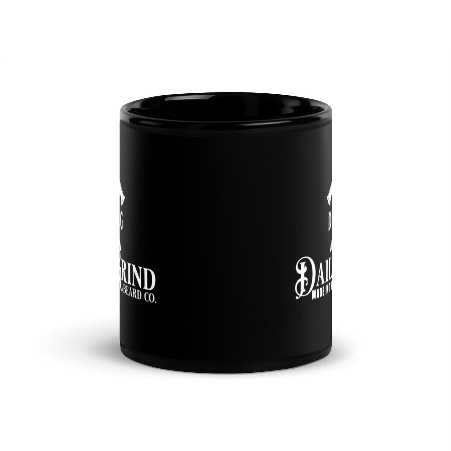 Daily Grind Black Glossy Coffee Mug - Daily Grind