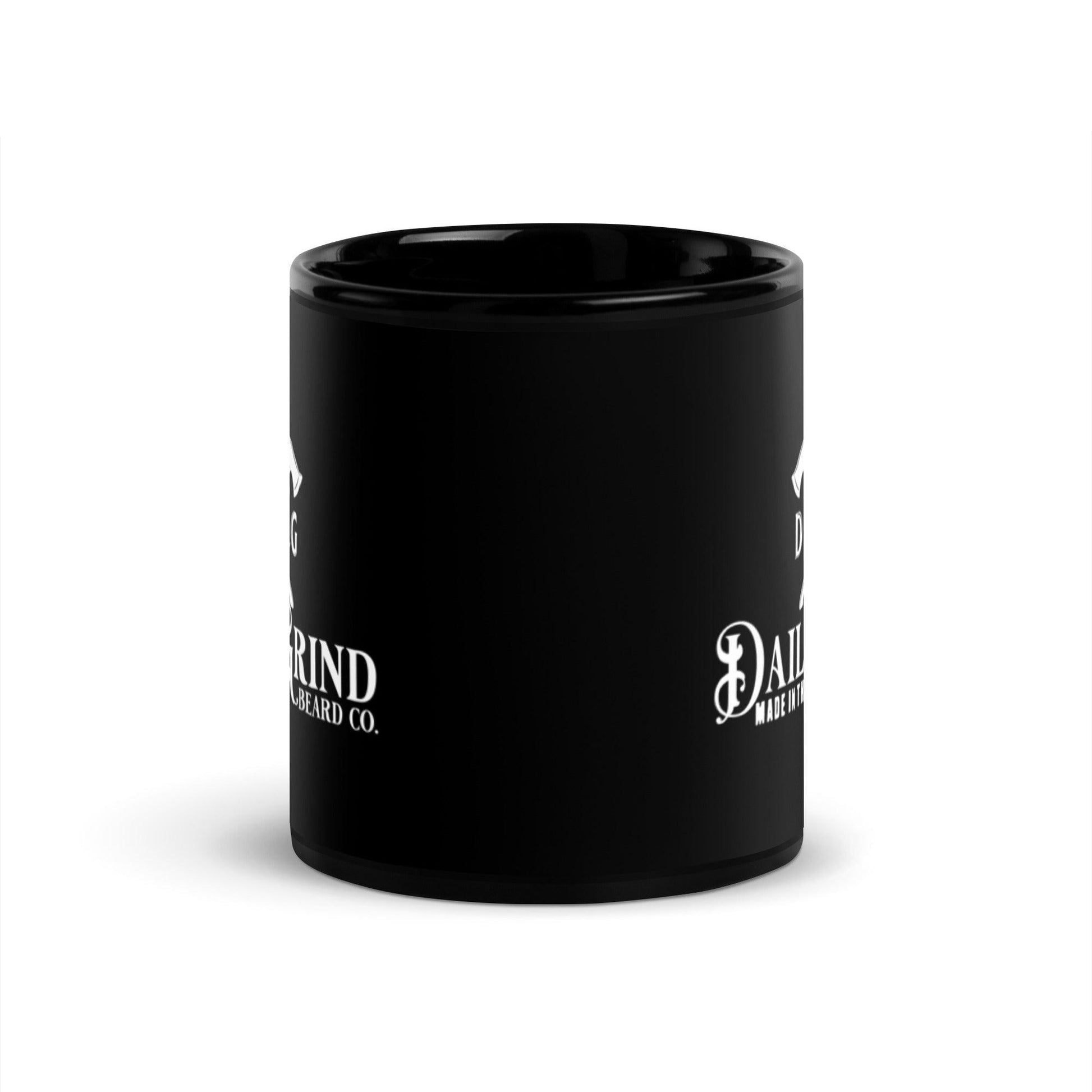 Daily Grind Black Glossy Coffee Mug - Daily Grind