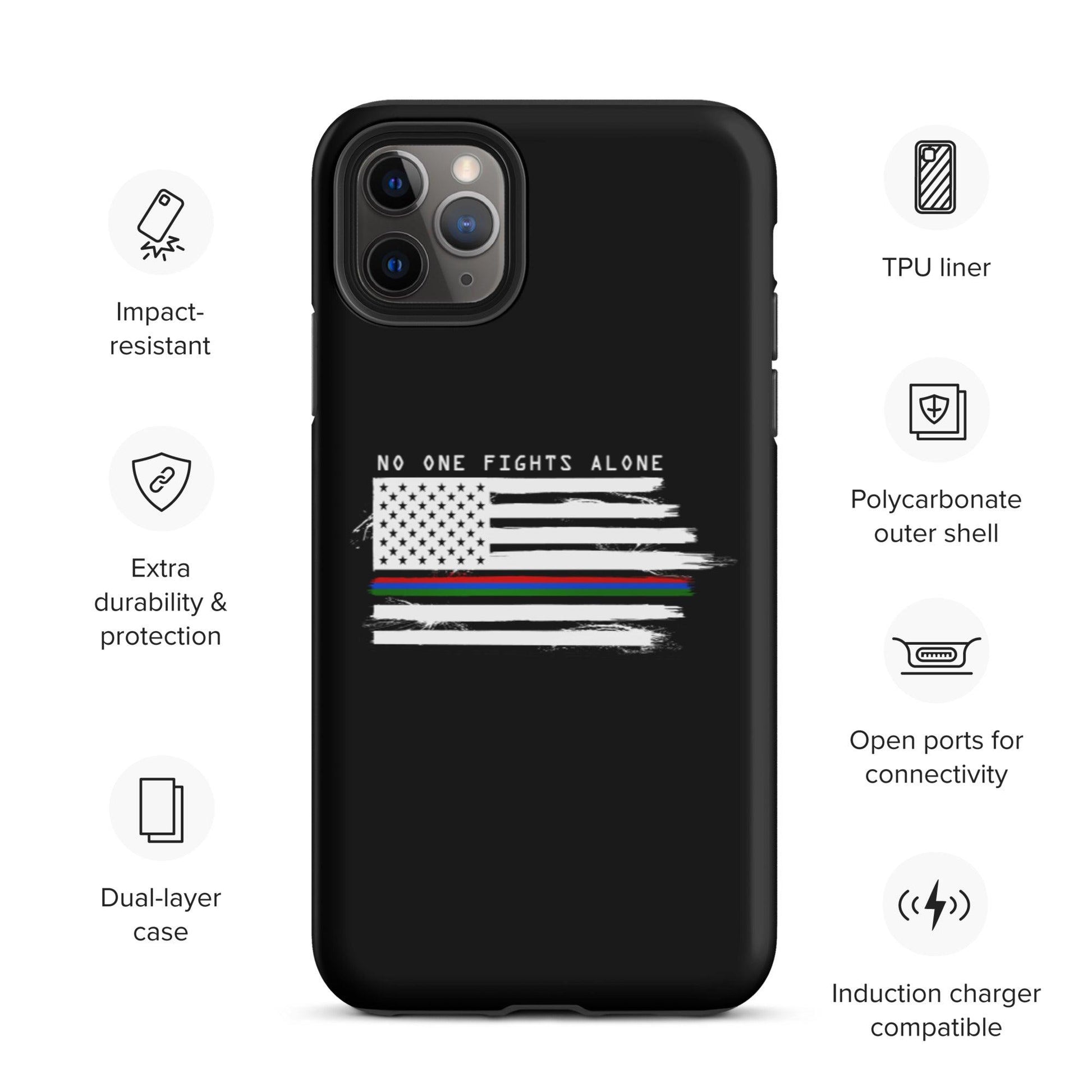 No One Fights Alone - Tough iPhone case - Daily Grind