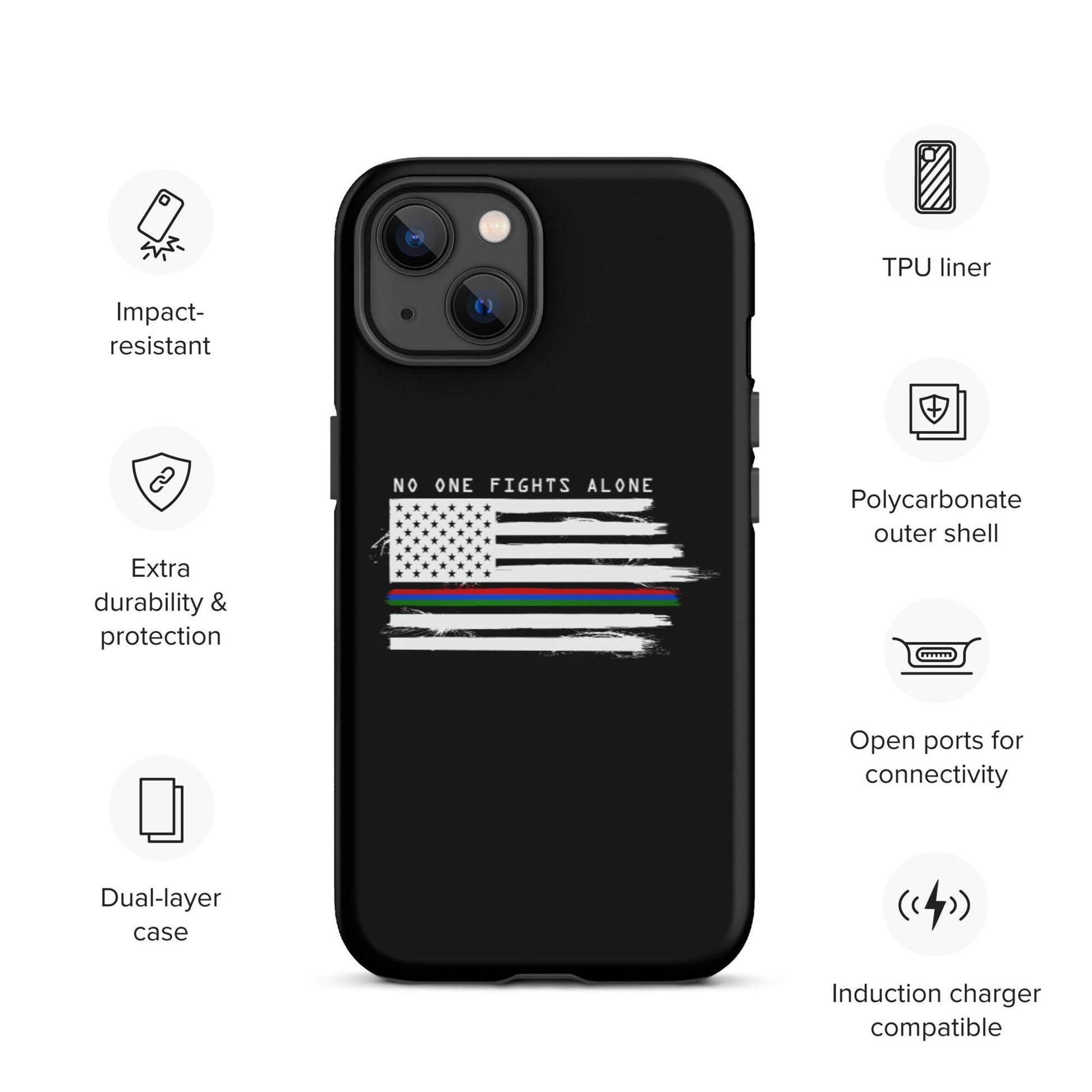 No One Fights Alone - Tough iPhone case - Daily Grind