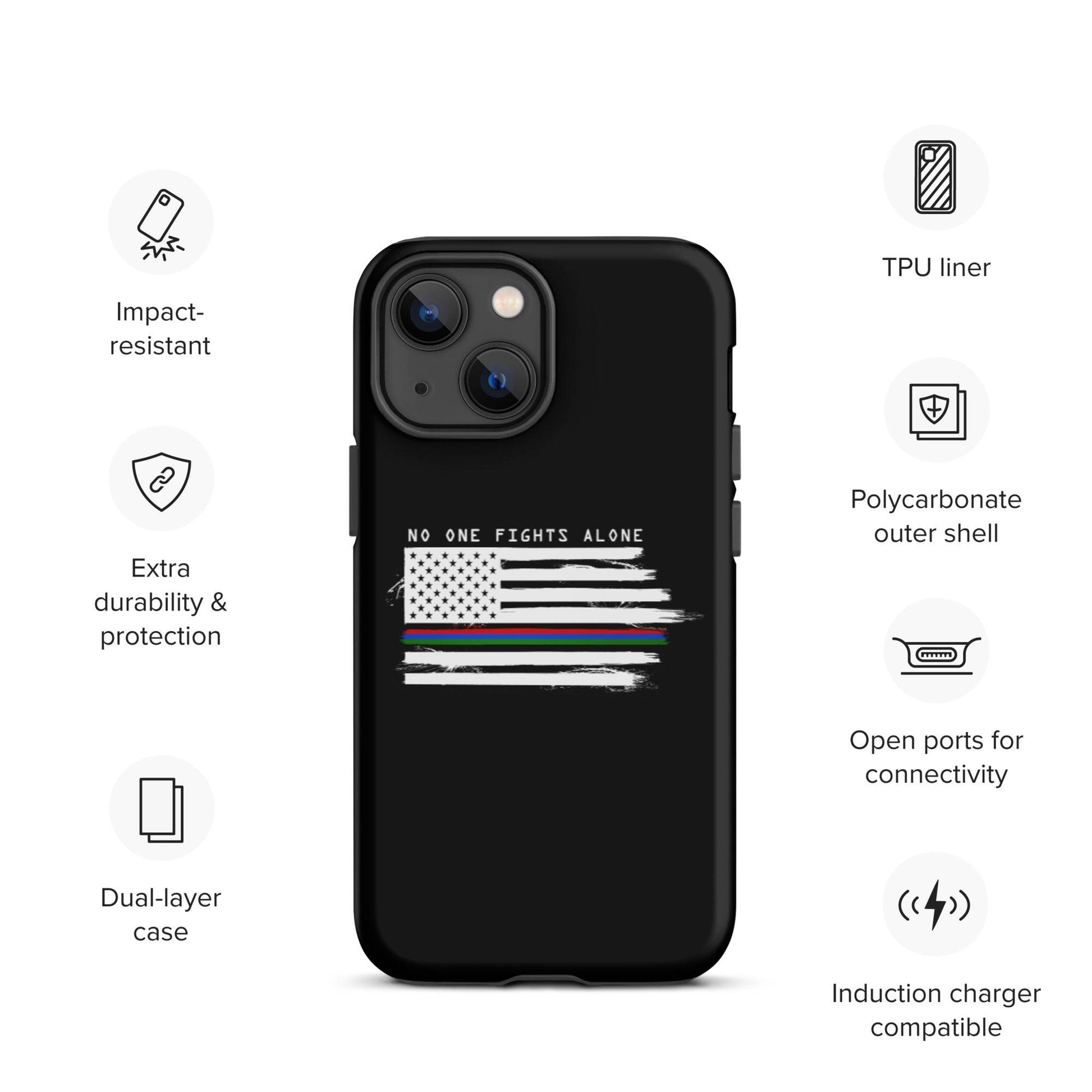 No One Fights Alone - Tough iPhone case - Daily Grind