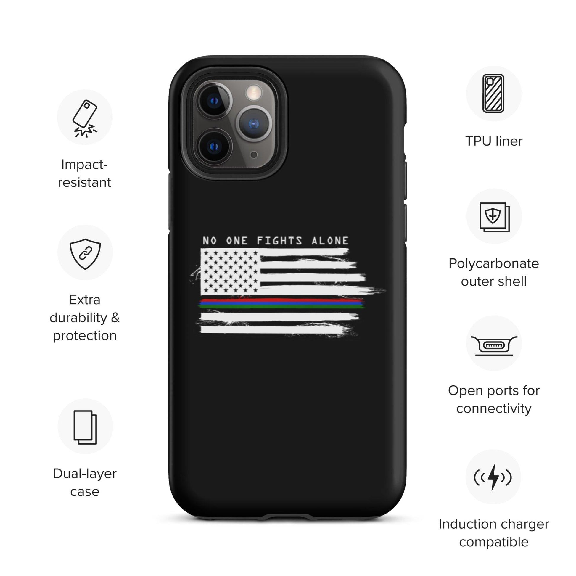 No One Fights Alone - Tough iPhone case - Daily Grind