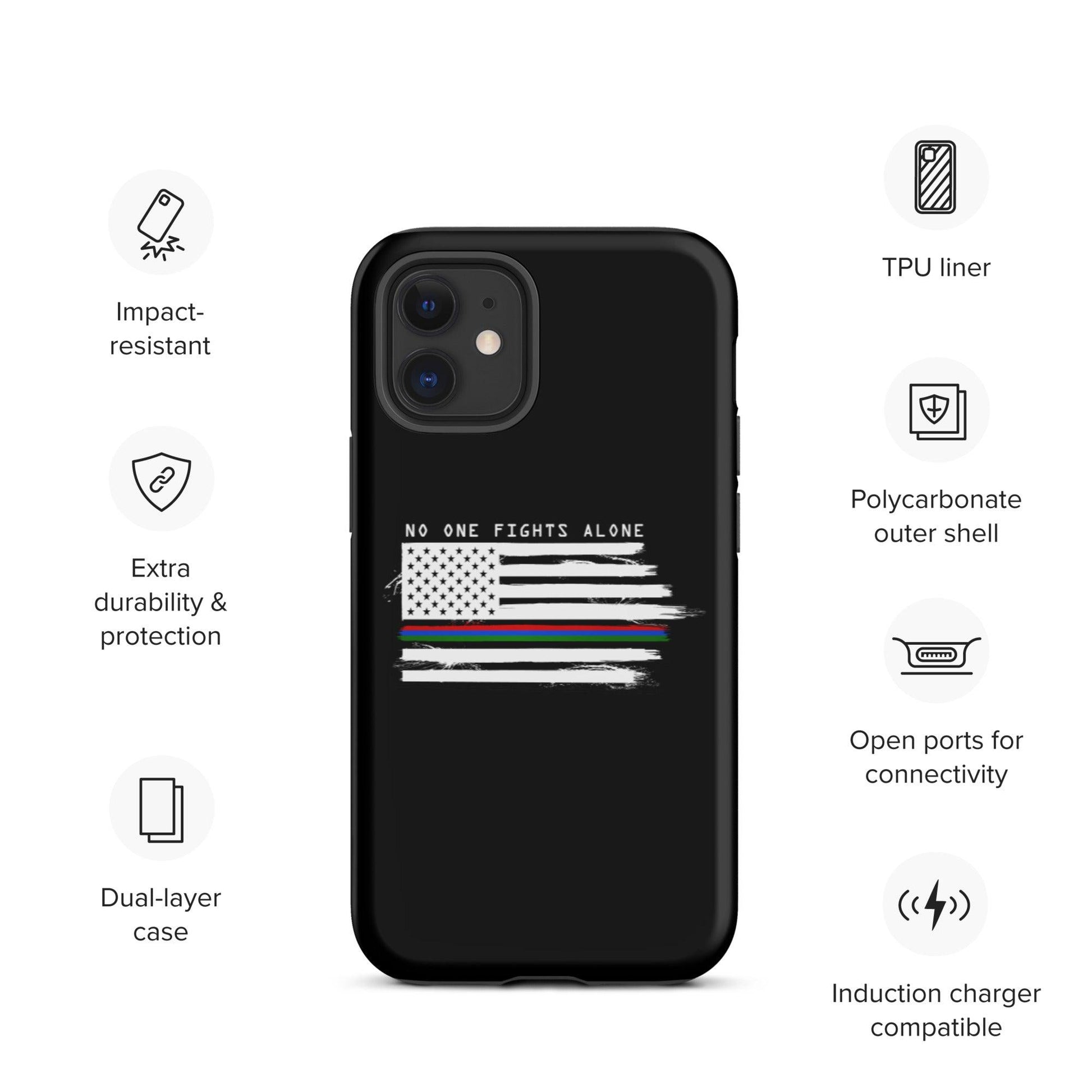 No One Fights Alone - Tough iPhone case - Daily Grind