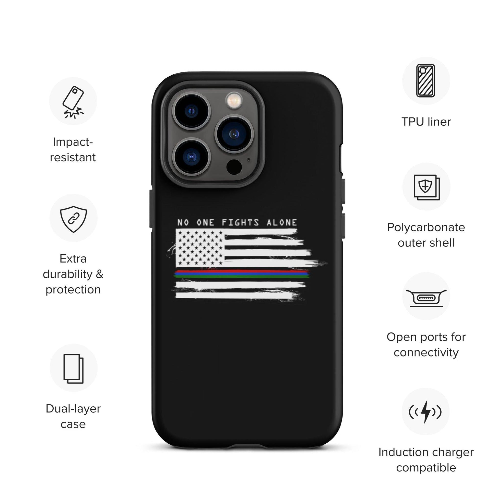 No One Fights Alone - Tough iPhone case - Daily Grind
