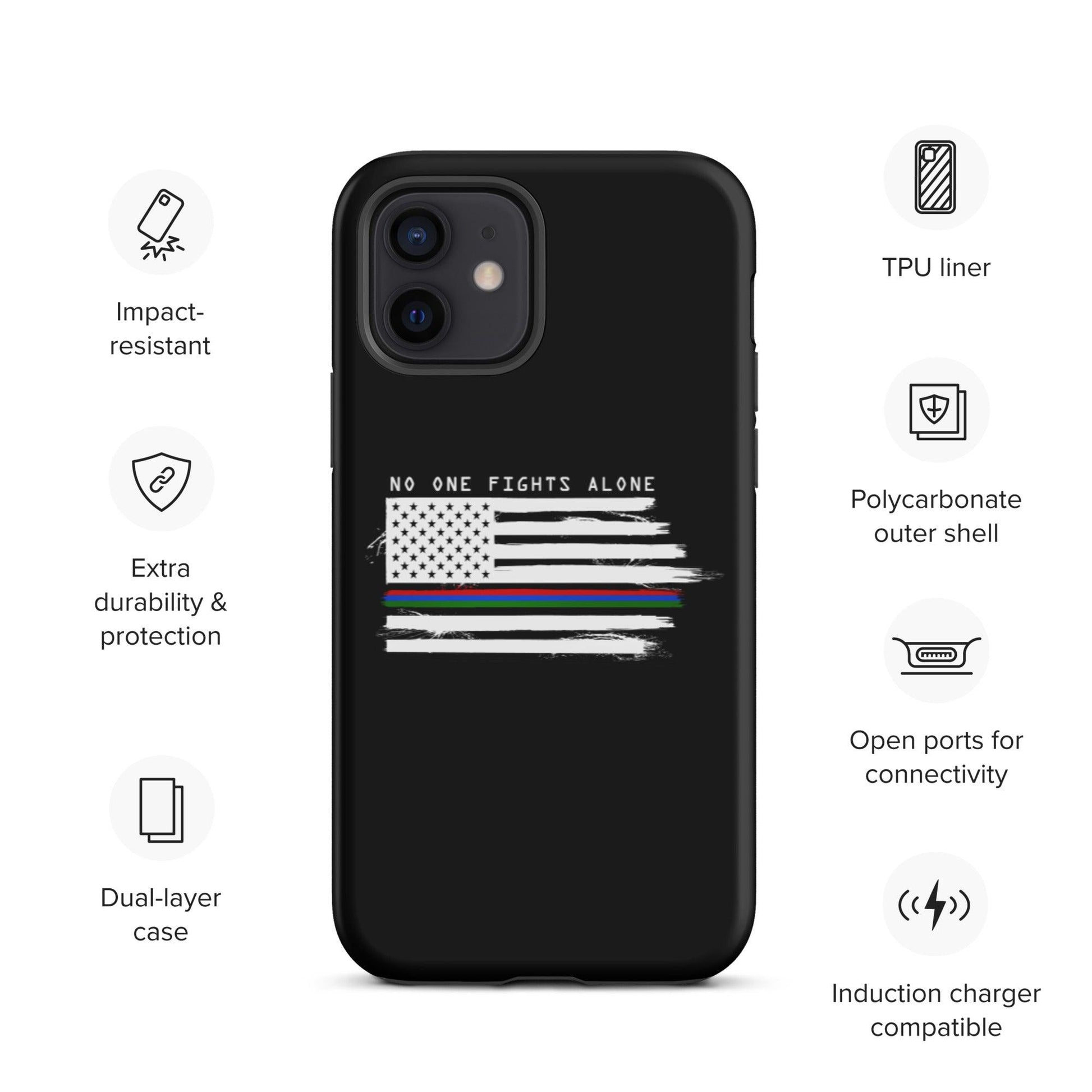 No One Fights Alone - Tough iPhone case - Daily Grind