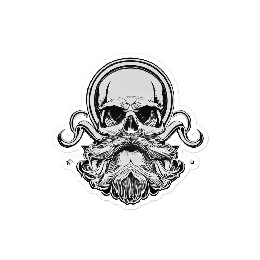 Skull with Beard stickers - Daily Grind